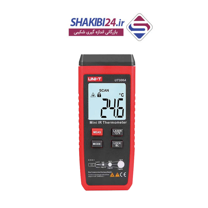  مینی ترمومتر لیزری UNI-T UT306A با برند اصلی یونیتی